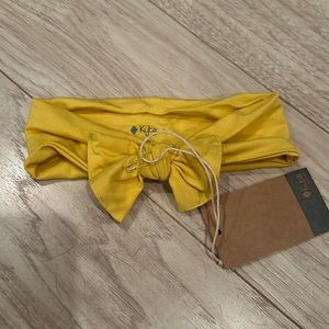NWT Kyte Baby Bow Headband in Pineapple 3-6m